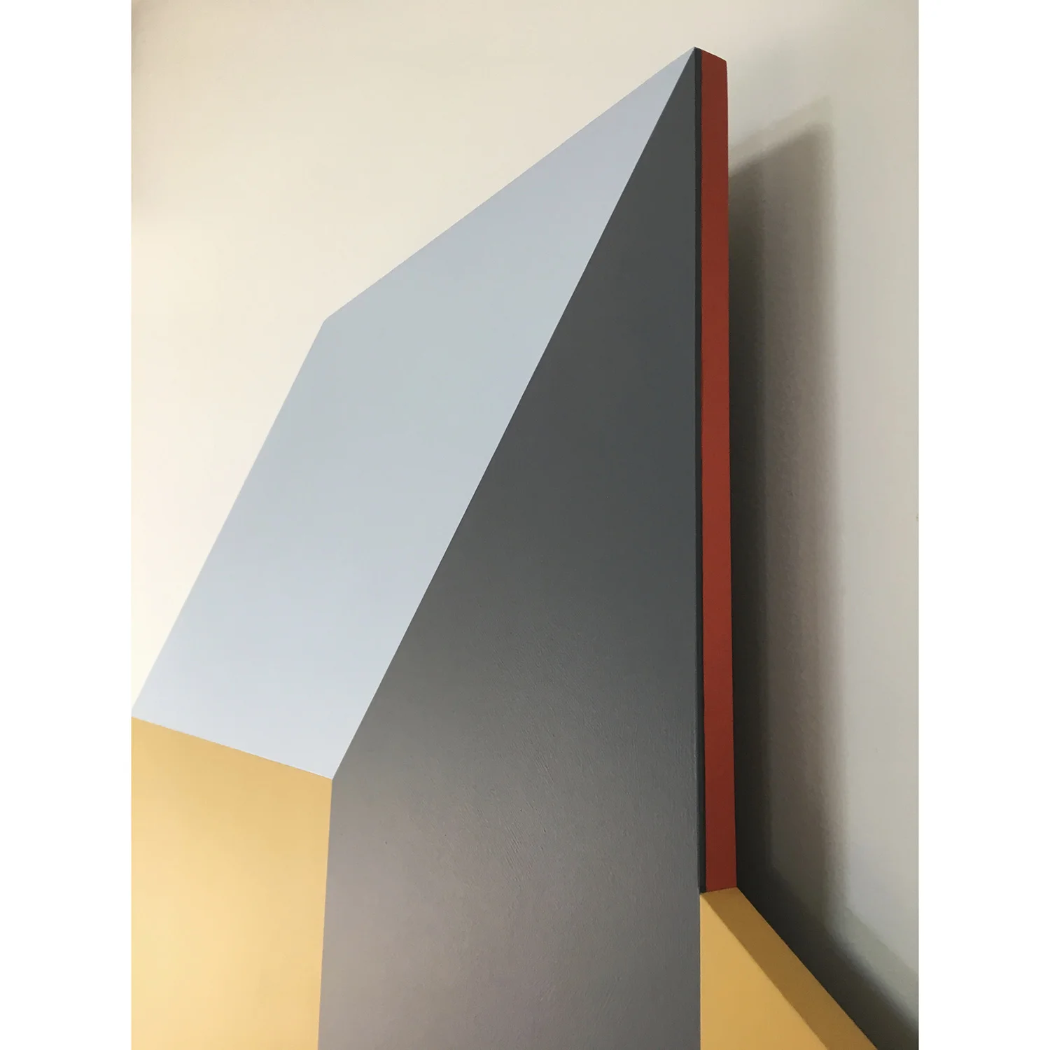 Detail of Compound - original shaped painting by Amanda Wilkinson