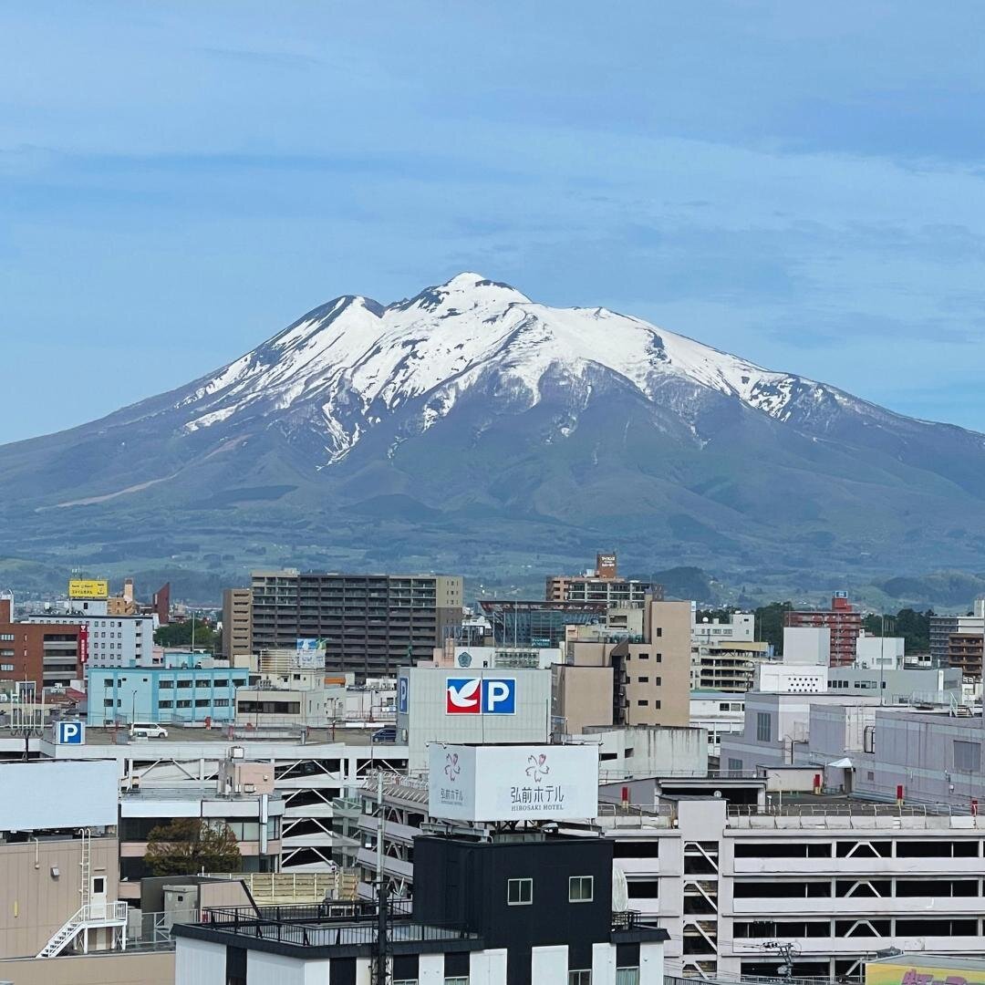 Can you name this mountain?⁠
⁠
⁠
If you guessed Mt Fuji, I'm afraid to say you're wrong. ⁠
⁠
This is Mt Iwaki, in Aomori Prefecture. It's also known as Tsugaru Fuji (so if you guessed Mt Fuji then I guess you're not *completely* wrong 😂) because Mt 