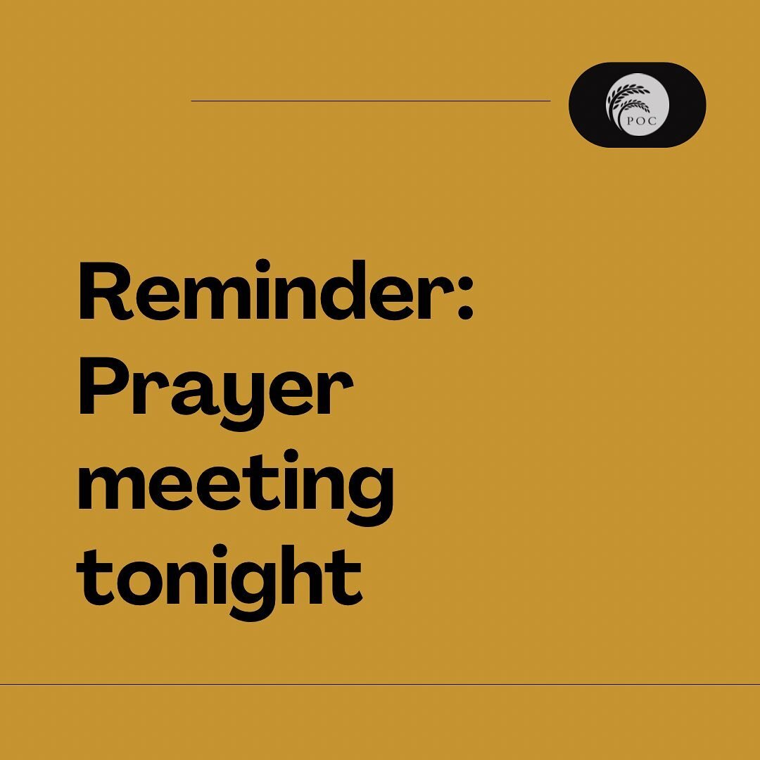 See you tonight at 7PM!