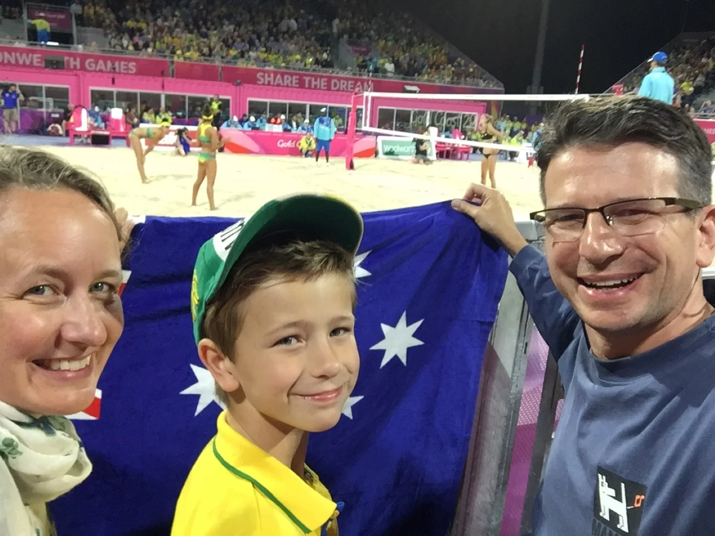  We celebrated my birthday at this gold medal match of the Commonwealth Games 