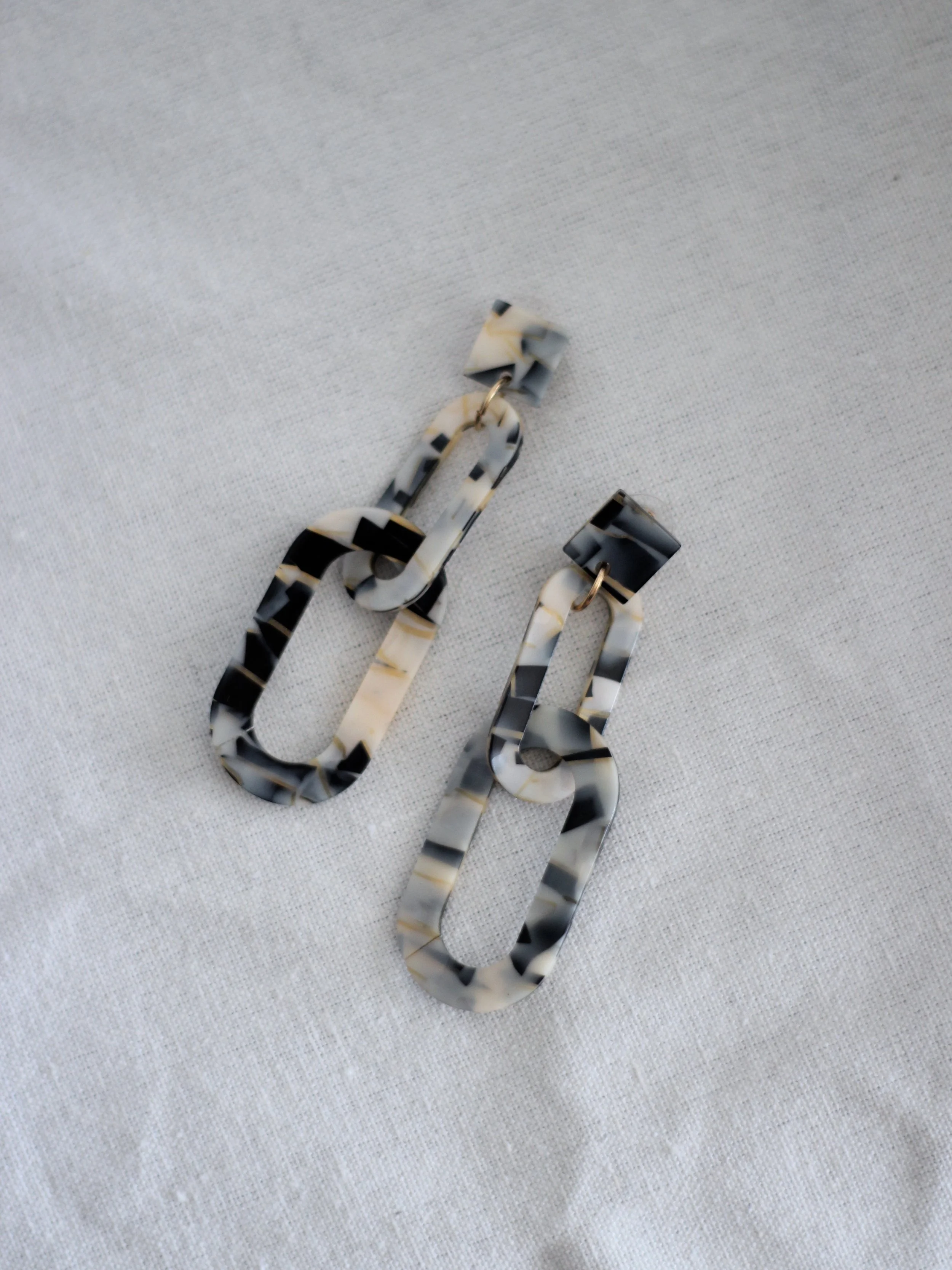 Jan 2019_Rhonda Loop Earrings_Black & Cream_$25 (2).jpeg