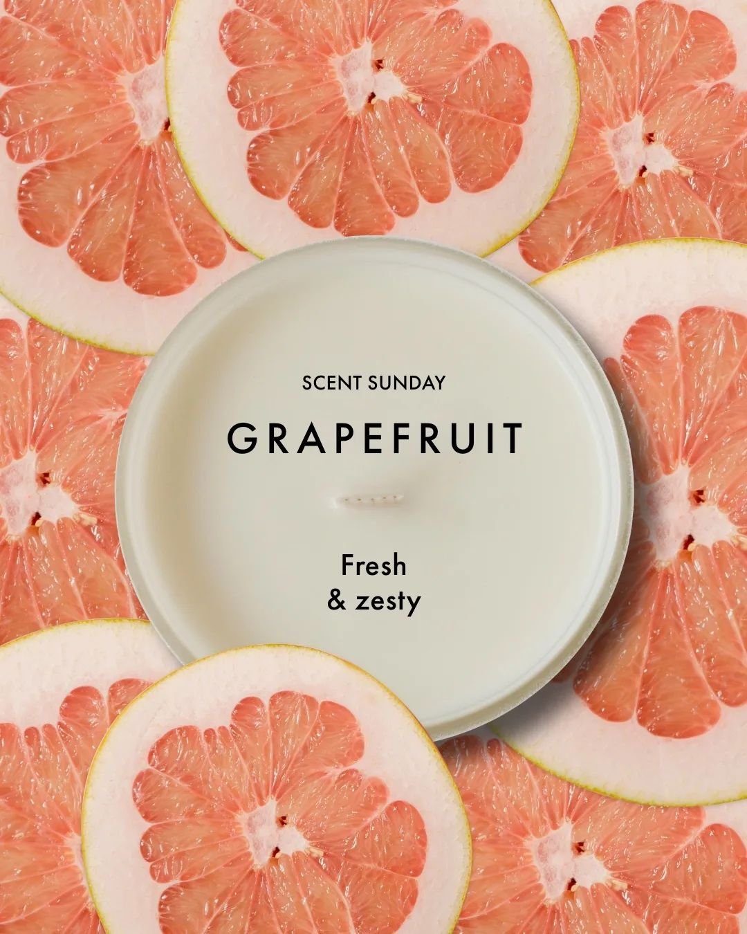Welcome to Scent Sundays 🌄. On this, Cinco de Mayo, we kick off with one of our favourite morning scents, Grapefruit, which is a fresh and zesty candle with fruity top notes alongside the more earthy base notes of vetiver, patchouli and oakmoss.

Cu