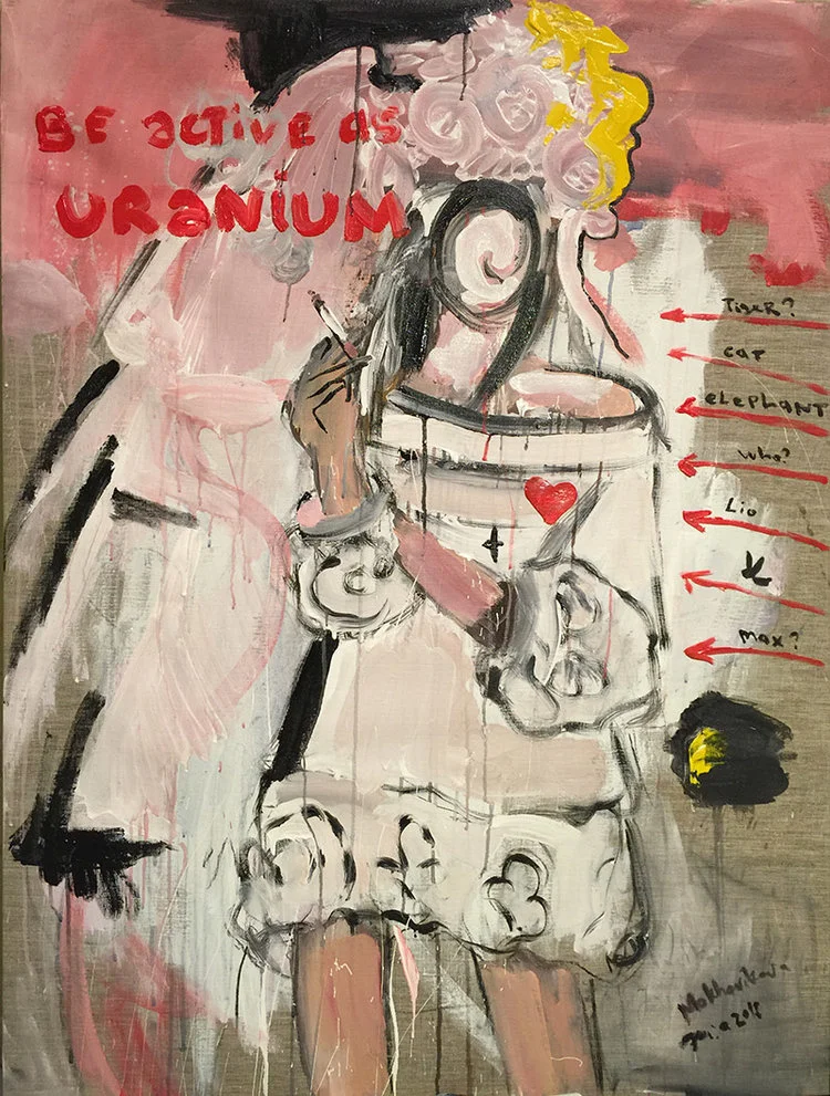 be active as uranium canvas, acrylic 120x90cm, 2016