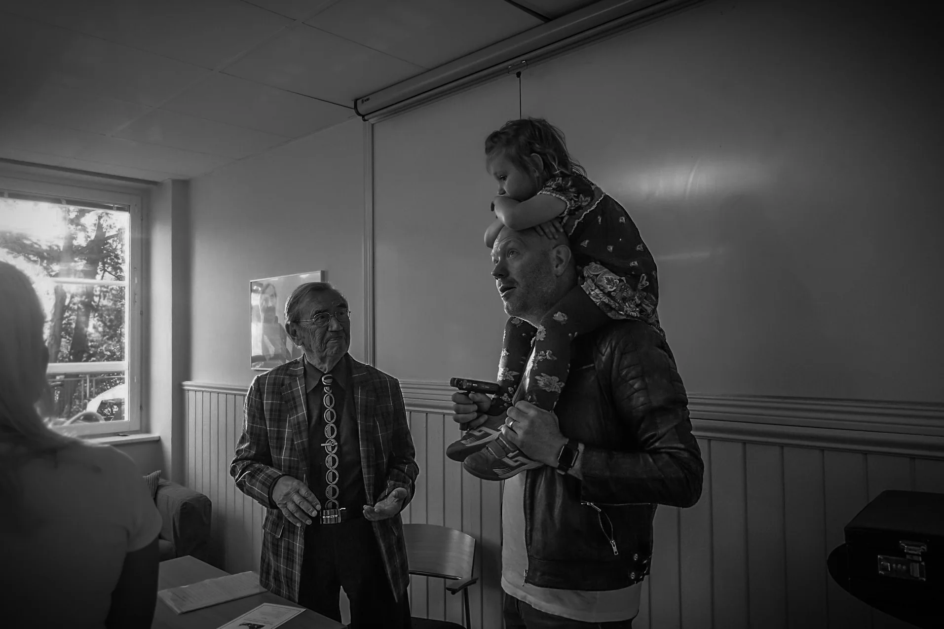 Emerich Roth med flera på Fryshuset 2016, under invigningen av Emerichrummet samt prisutdelning av 'Emerichpriset' som gavs till Katja Wåhlström.