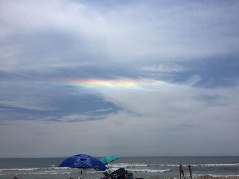  原网址：https://earthsky.org/earth/iridescent-cloud-circumhorizon-arc-how-to-tell-difference   