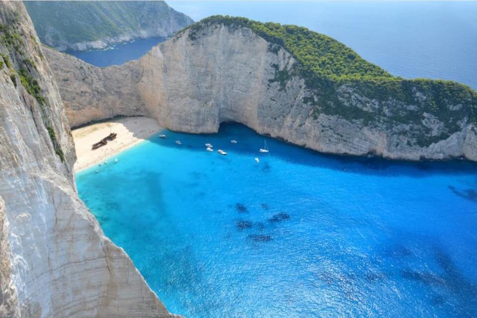 Crescent Beach only available by boat. Navagio, Zakynthos, Greece.jpg