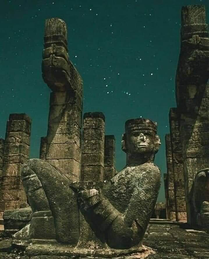 The Temple of the Warriors and the Orion Constellation ... Chichen Itza, Yucatan..jpg