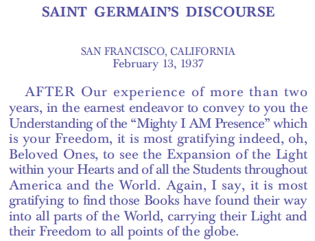 Ascended Master Discourse 4