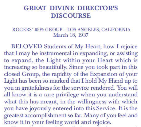 Ascended Master Discourse 5