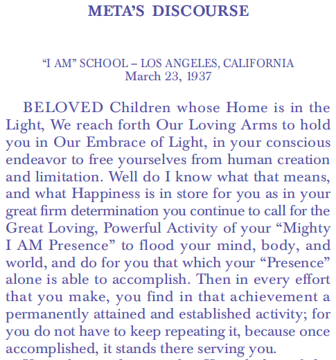 Ascended Master Discourse 11