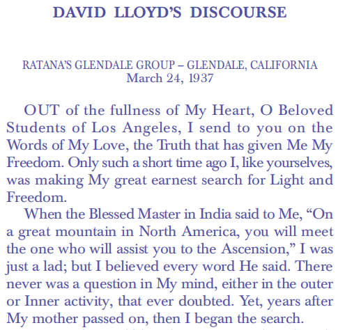 Ascended Master Discourse 12