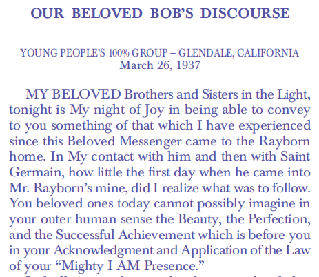 Ascended Master Discourse 14