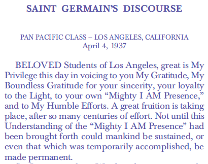 Ascended Master Discourse 15
