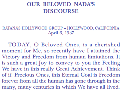 Ascended Master Discourse 18