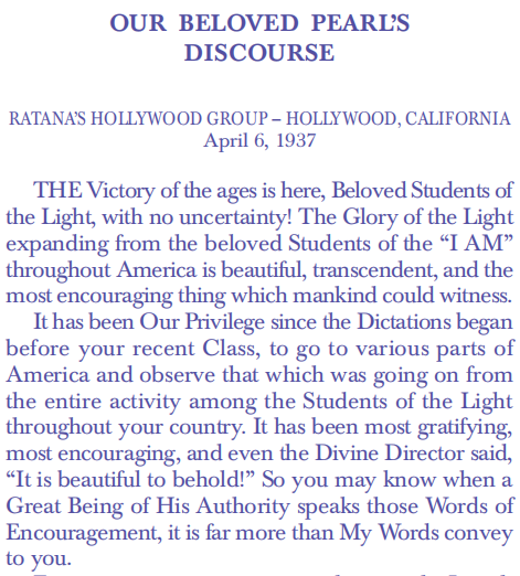 Ascended Master Discourse 19