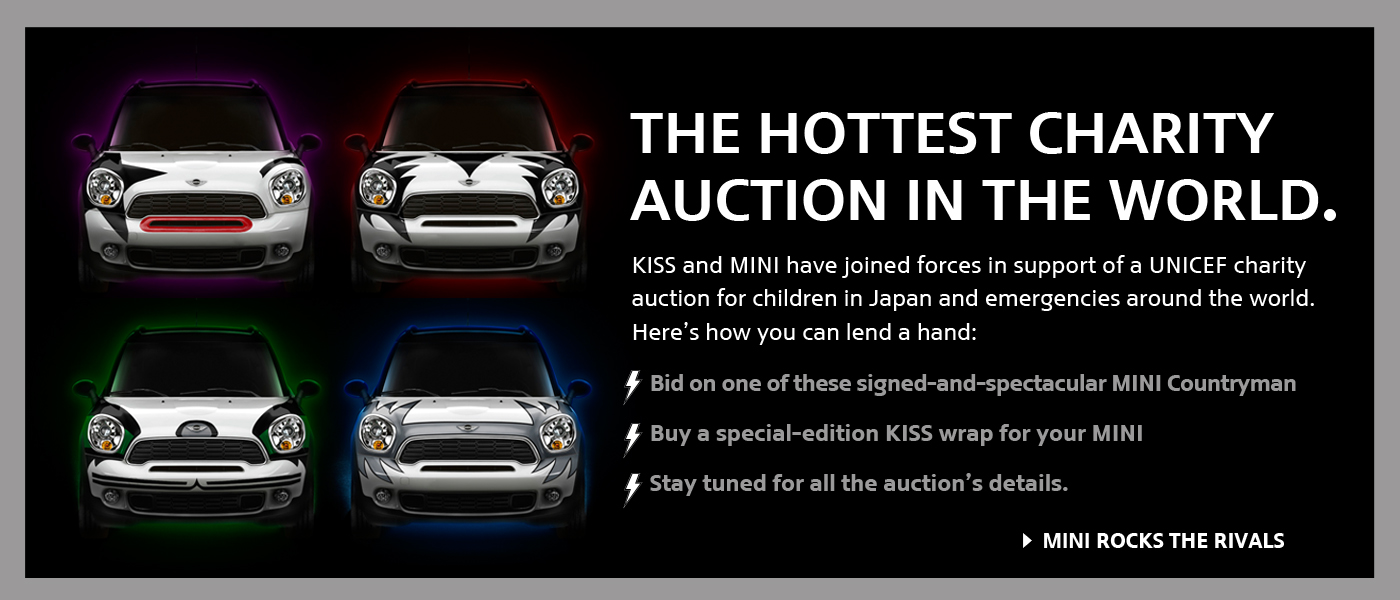 Teaming up with the rock gods, KISS, we created four unique MINI Countrymen painted in the band’s iconic make-up. Debuting at the NY Auto Show, the cars toured the nation’s dealerships over the following months before ultimately landing on eBay where they were auctioned off for charity. All the proceeds of the sales were donated to disaster relief efforts through UNICEF.