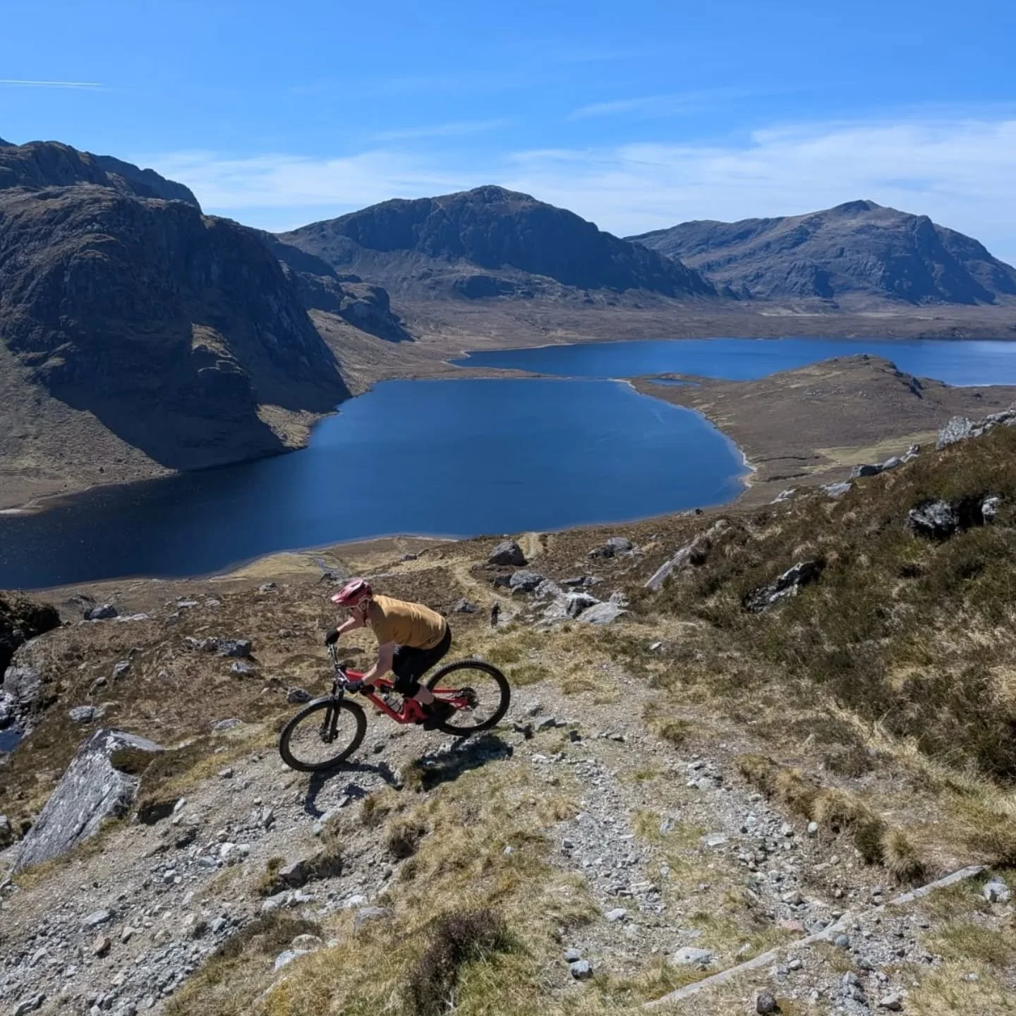 Highlands at their absolute best 🌄

A week of unreal weather led to one of those days you don&rsquo;t forget - riding deep into the wilds of Fisherfield, eagles soaring overhead, cooling off in waterfall pools, and a descent with views that honestly
