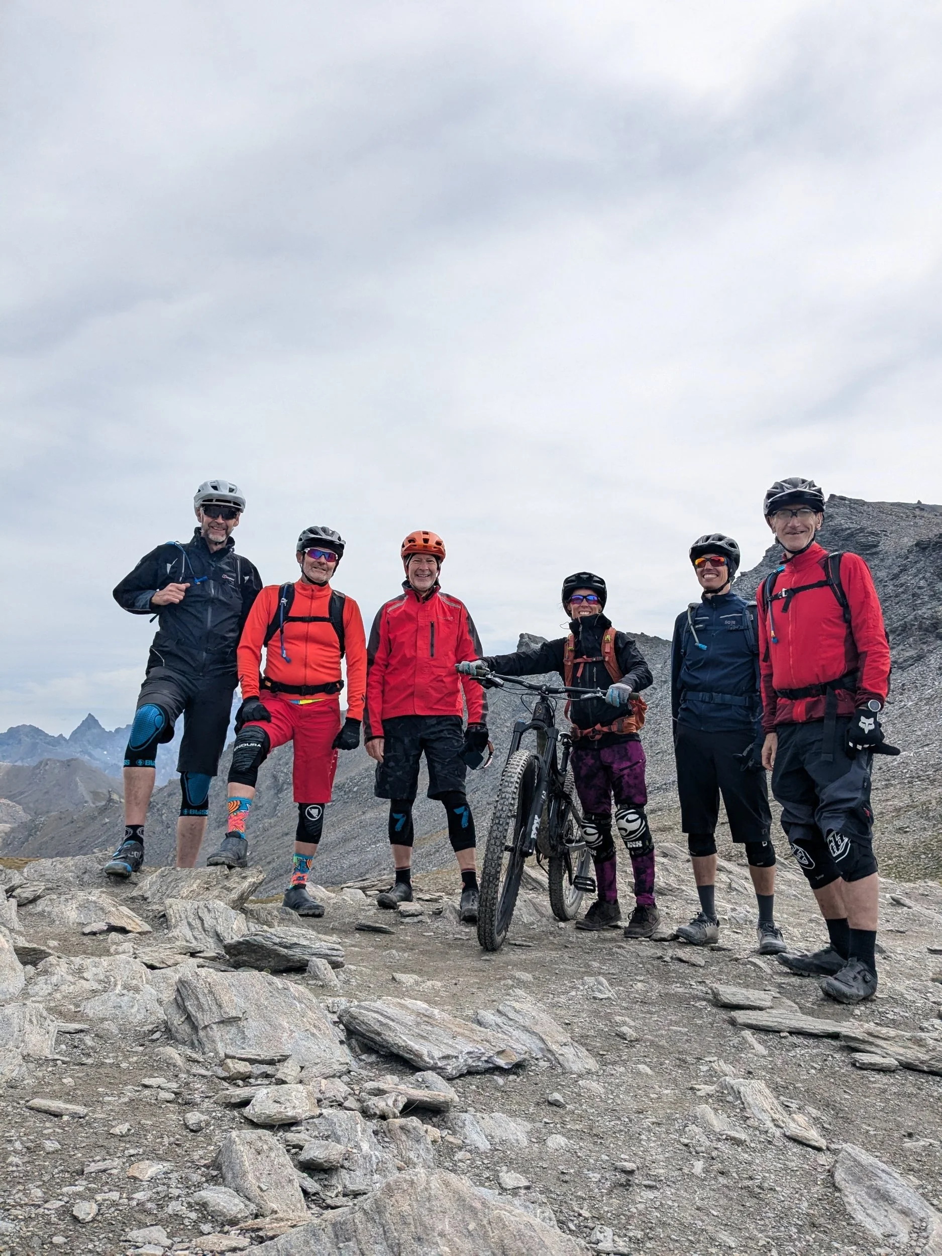 Mountain biking at close to 3000m
