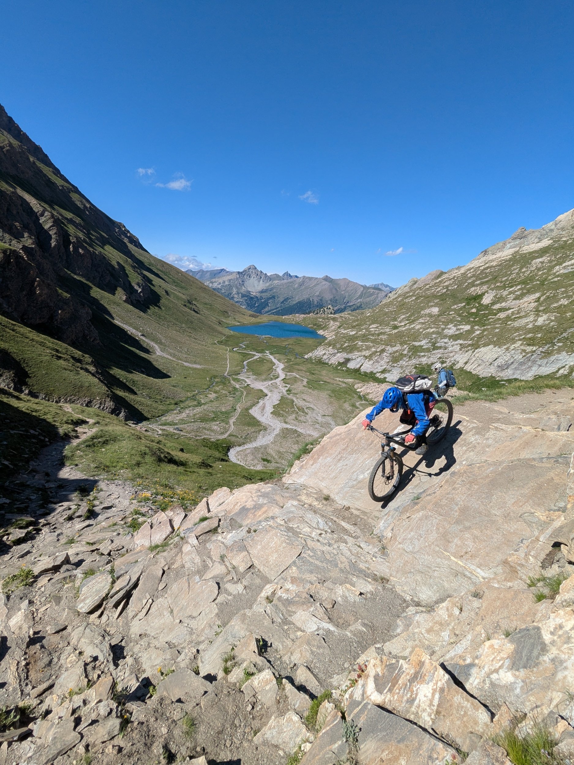 Mountain biking flow trails in the Queyras