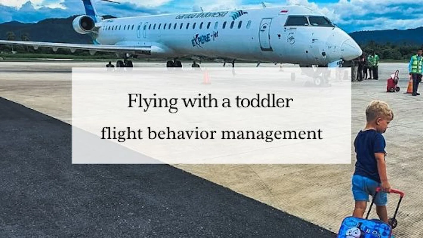 Flying with a toddler: flight behavior management