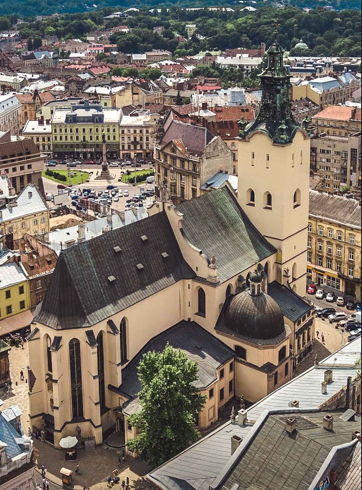 Lviv city center Cathedral of the Assumption of the Virgin Mary (Latin Cathedral)