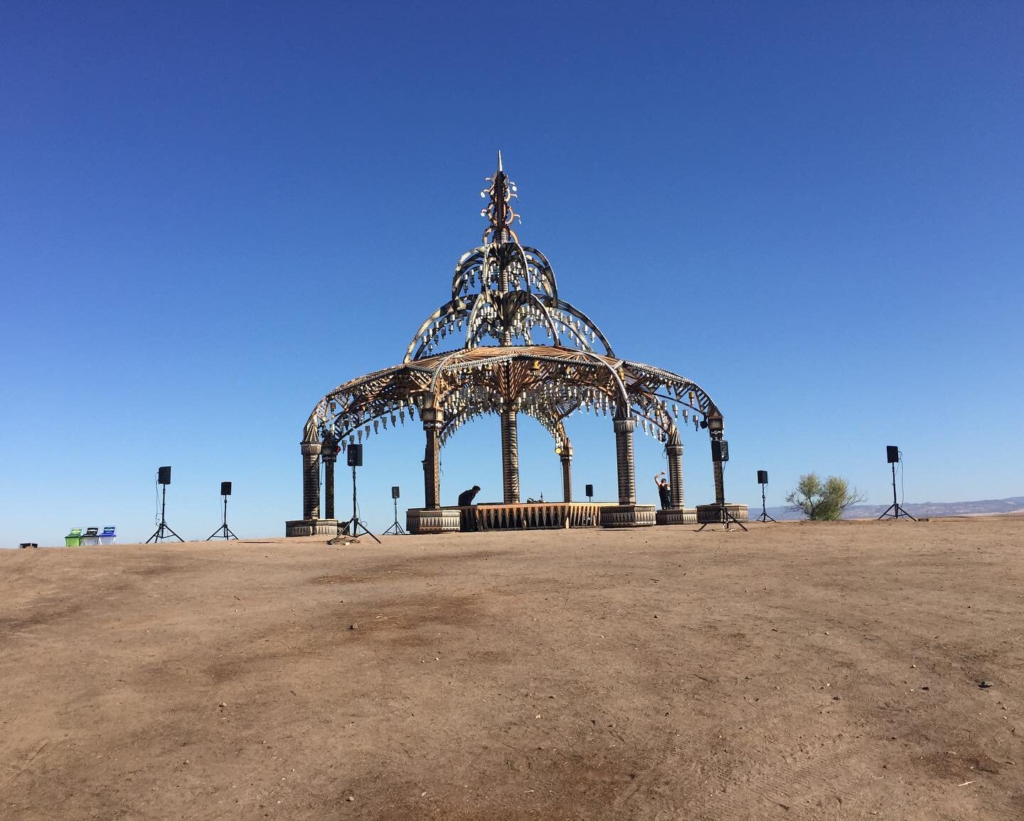 With this appearing in my memories today and the eclipse following in a few months...it seemed only proper to share! #flashbackfriday to @symbiosisgathering 2015 setting up for #tipper 

From seeing this I can&rsquo;t help but remember life being com