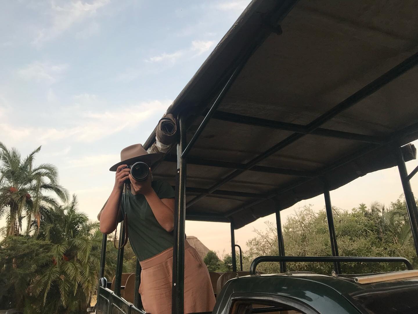 It&rsquo;s world photography day! Celebrating with this photo of me in South Africa about to safari with my pops. Photography is my happy place and what keeps me going. What keeps you going and makes you the most happy?