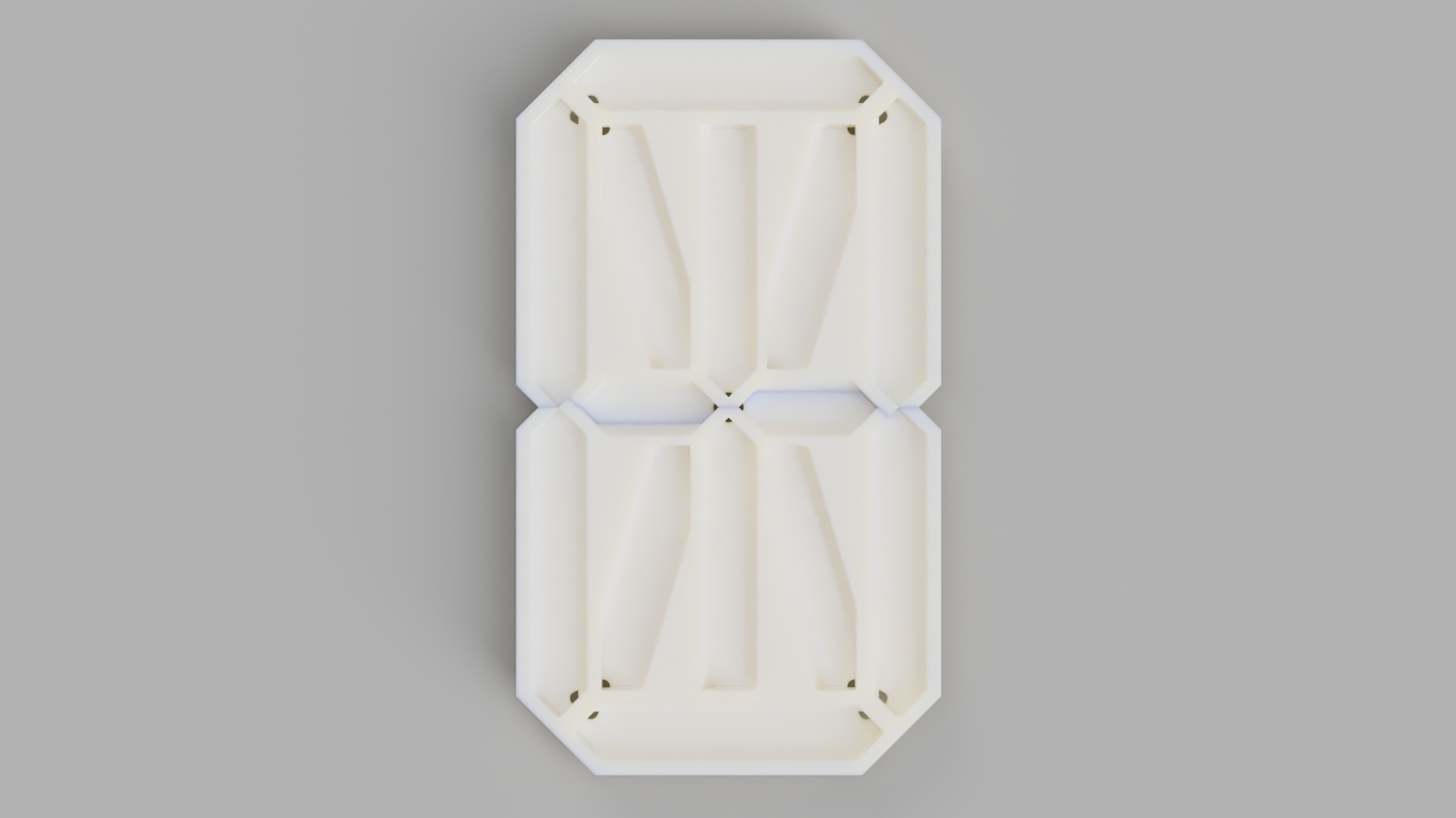 Front render of the front baffle.