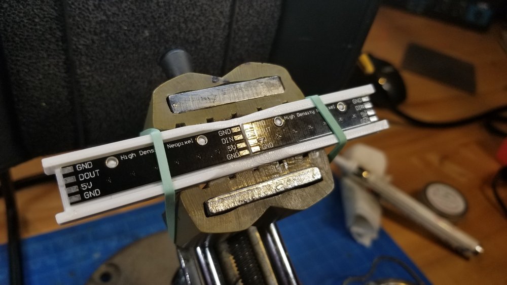  The 2 PCB’s that needed to have connections bridged. 