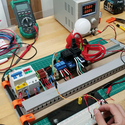 A quick test - Triggering the outlet via 5v dc to the relay
