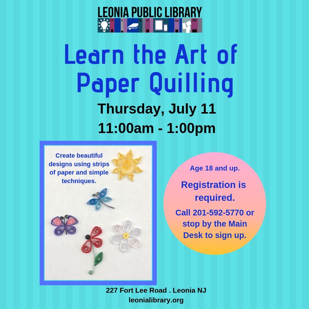 Arts and Crafts — Leonia Public Library in Bergen County