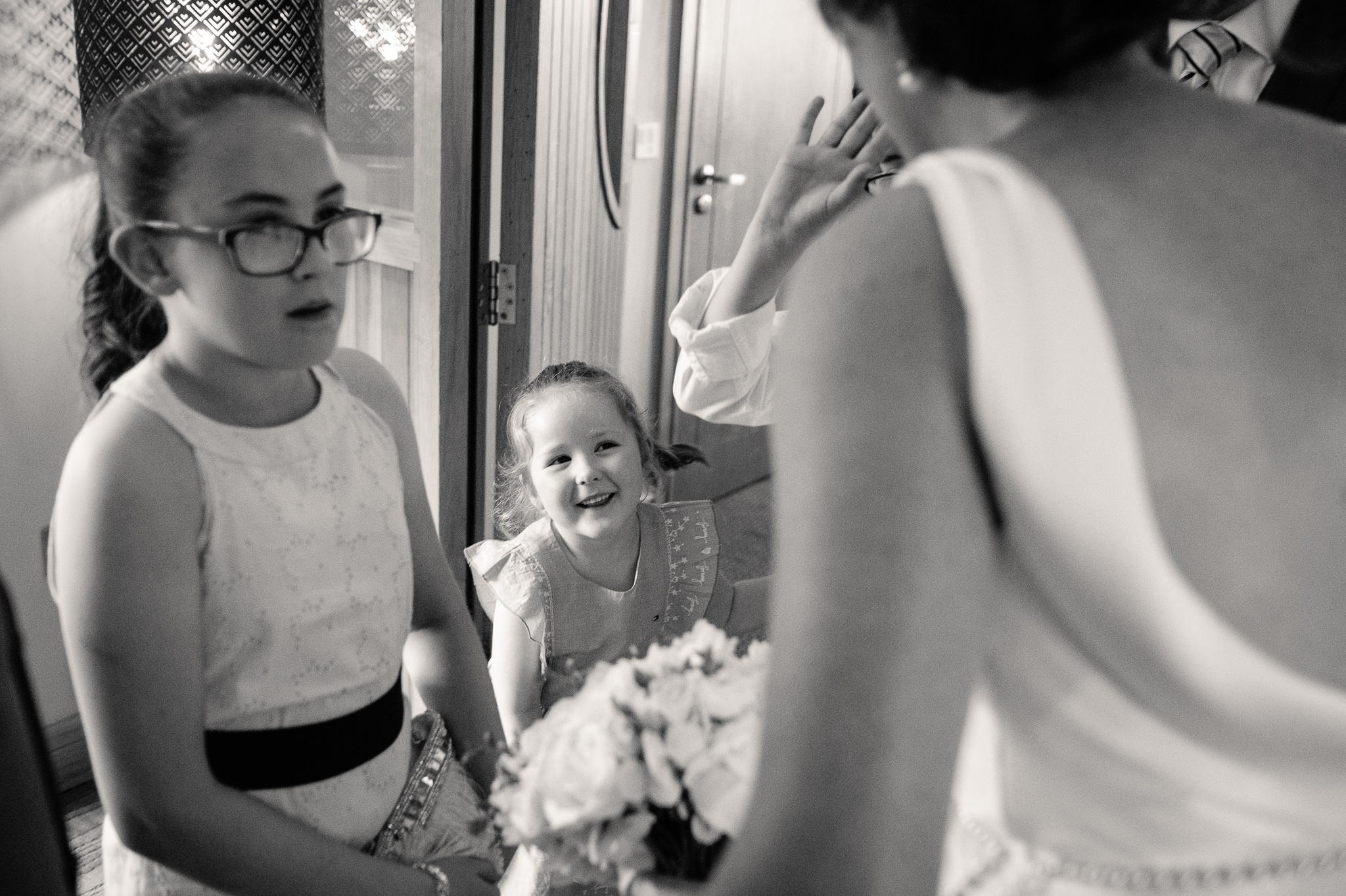 wineport lodge wedding flower girl documentary photographer ireland