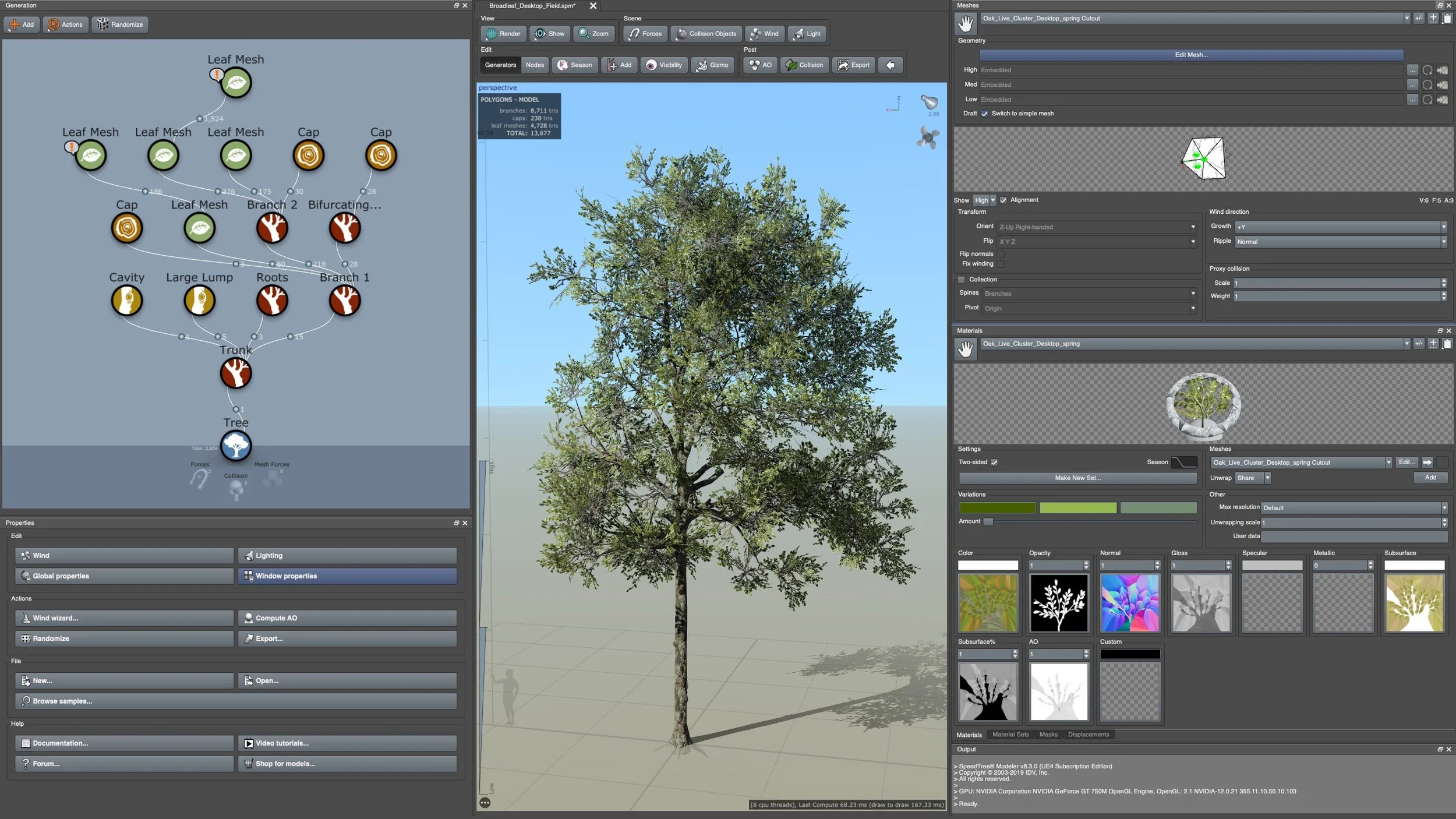 SpeedTree Vegetation Modeling Software