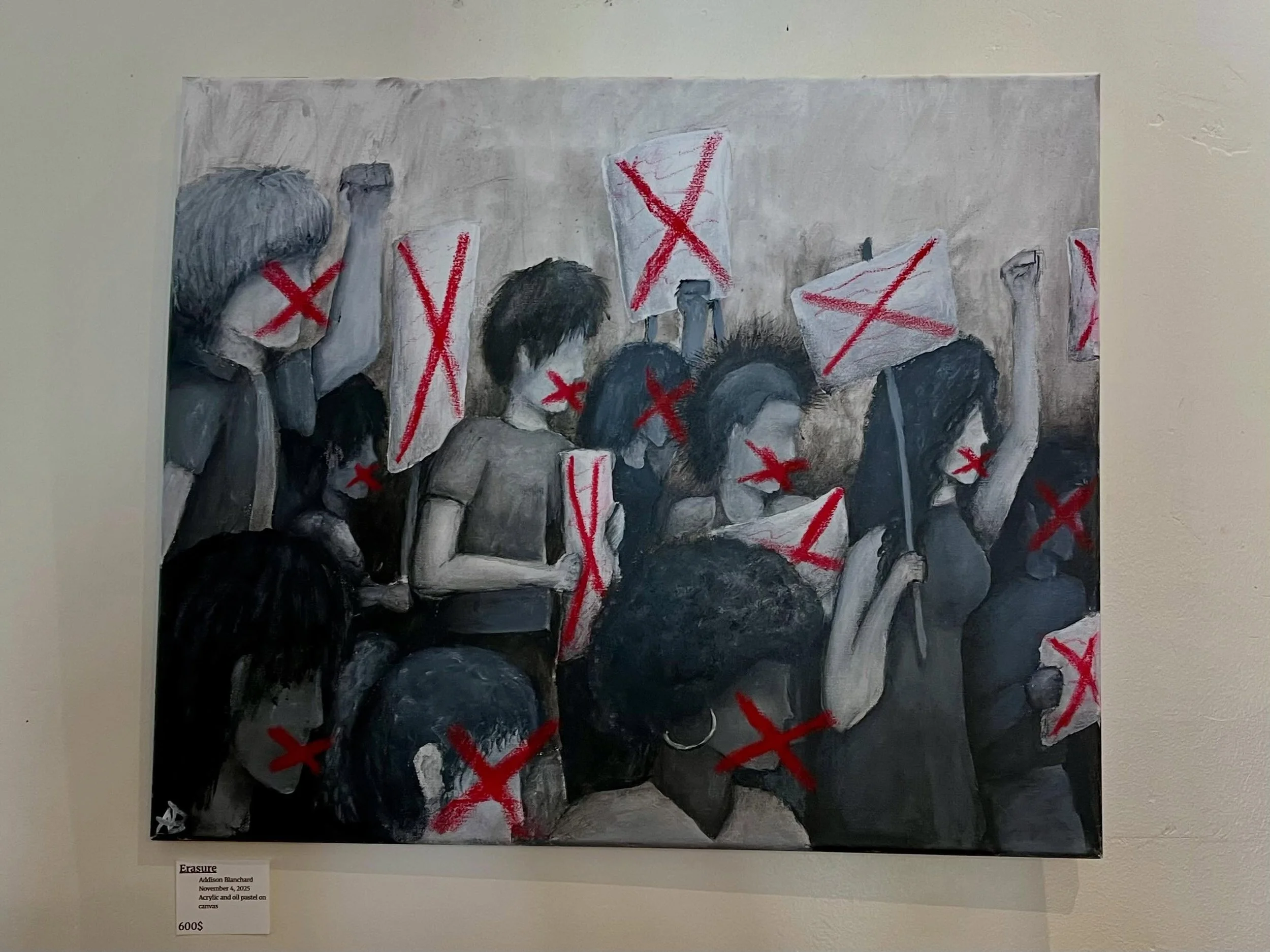 Thanks to everyone who came out and donated pieces for the Art of Resistance Gallery! Great job Addison putting together this community event and act of resistance! We&rsquo;re thrilled to have provided a space for you to display it. For anyone who m