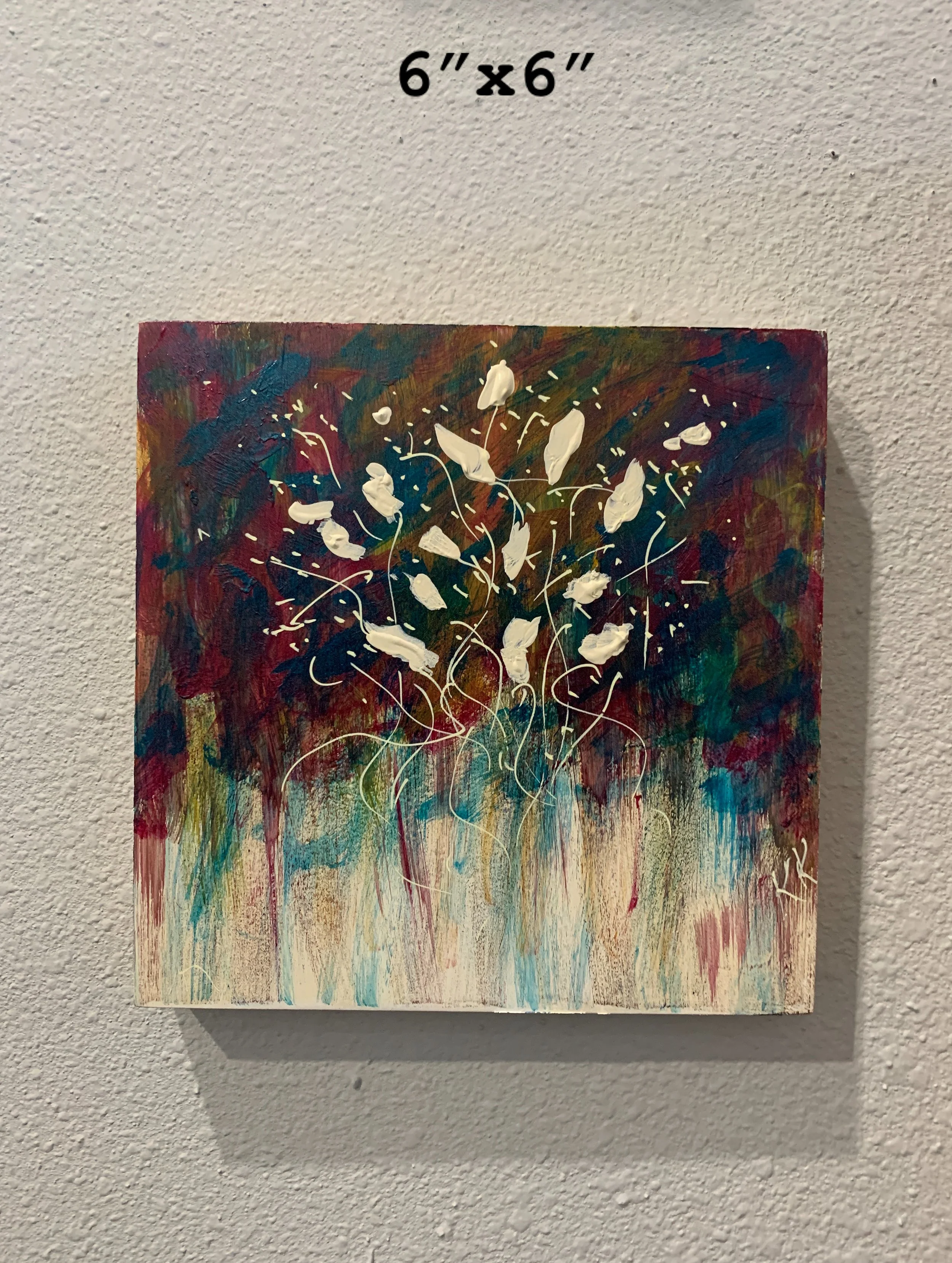 Splatters of Cream - 6x6