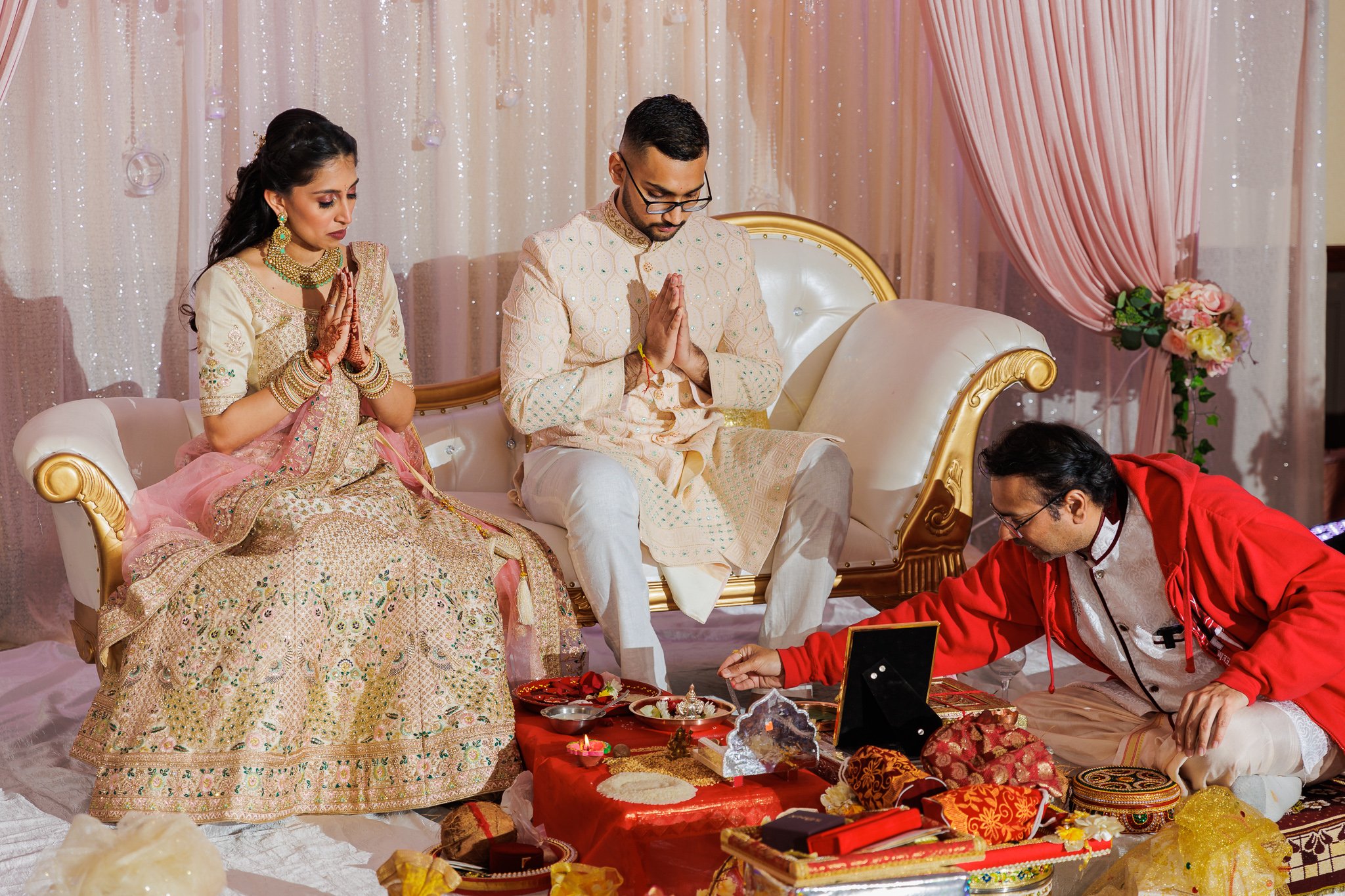 Namrata and Aashish | Hindu Engagement Ceremony | Chantilly, VA — Megan Rei  Photography