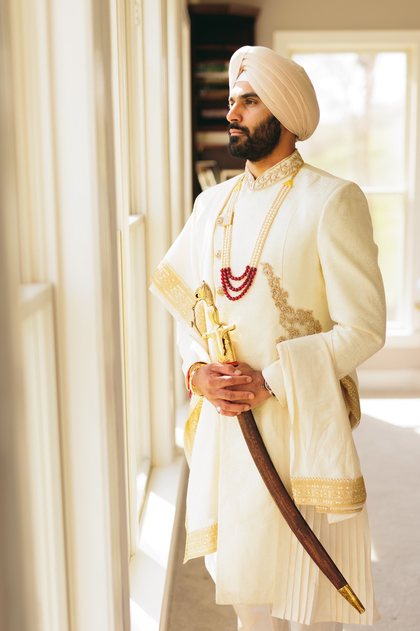 Vishal' Portrait from a Sikh Wedding at Bridgewater Gurudwara