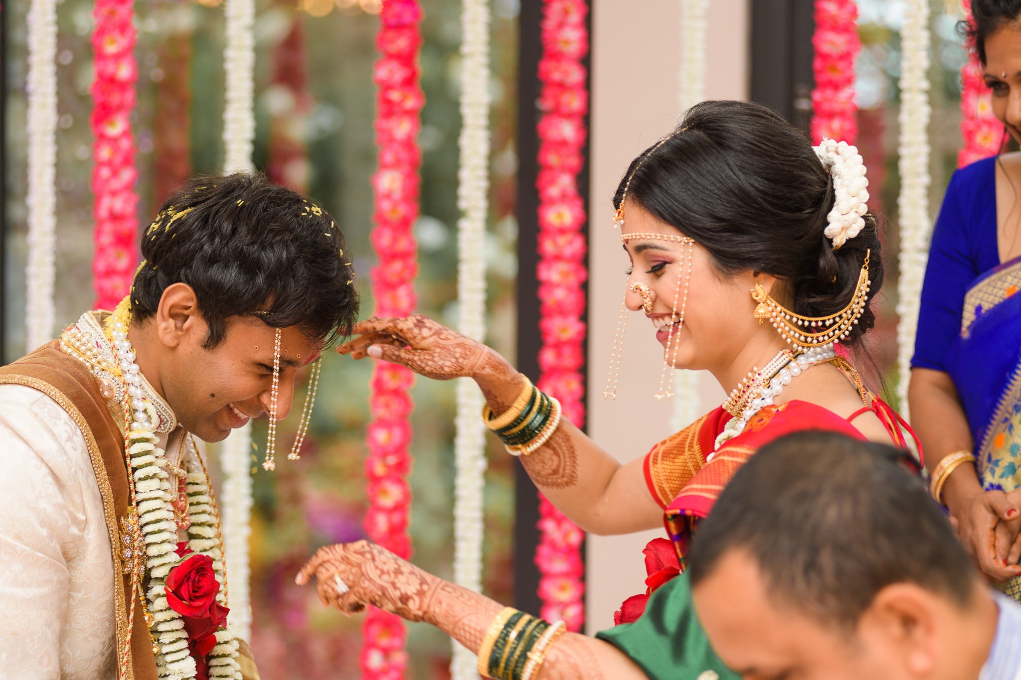 Marathi Wedding tradition photography by Indian wedding photographer