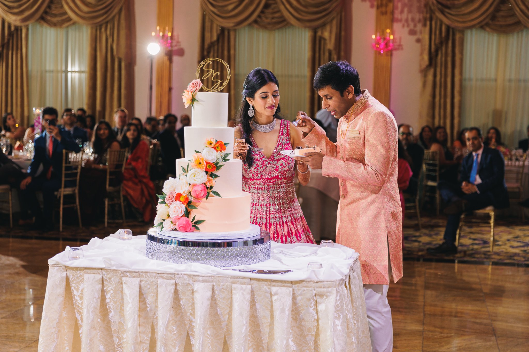 Reception photography by Indian wedding photographer in New Jersey