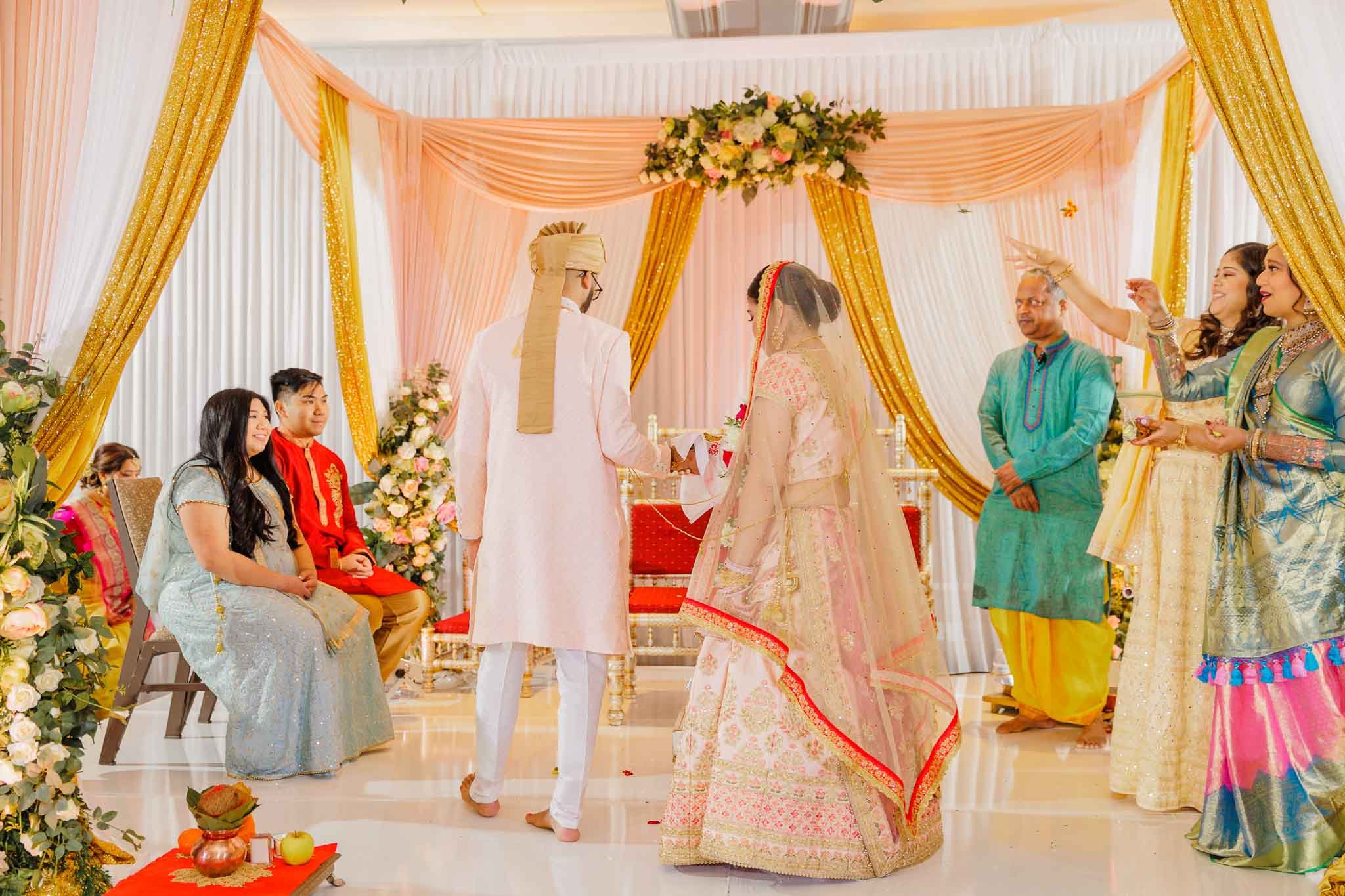 Indian couple wedding photo