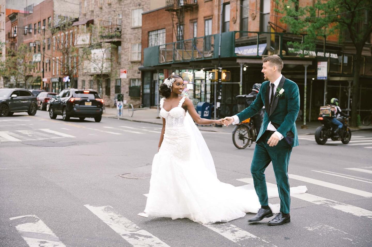 Hand in hand, heart to heart, forever in love. #CityLove #BrooklynVibes #WeddingBliss