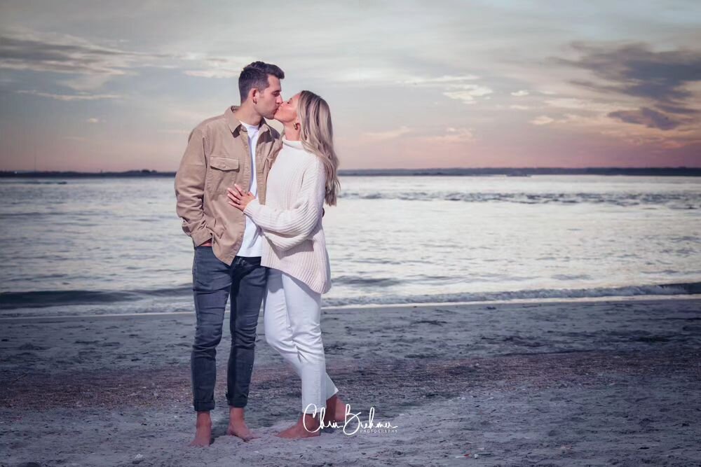 The perfect end to the day with a kiss and a beautiful sky!
.
.
.
.
.
#loveisintheair #engaged #sunset #photography #wilmingtonnc #loveeachother #shesaidyes #dusk #kiss #lips #photosession #holdhertight #inlove #wrightsvillebeach beach