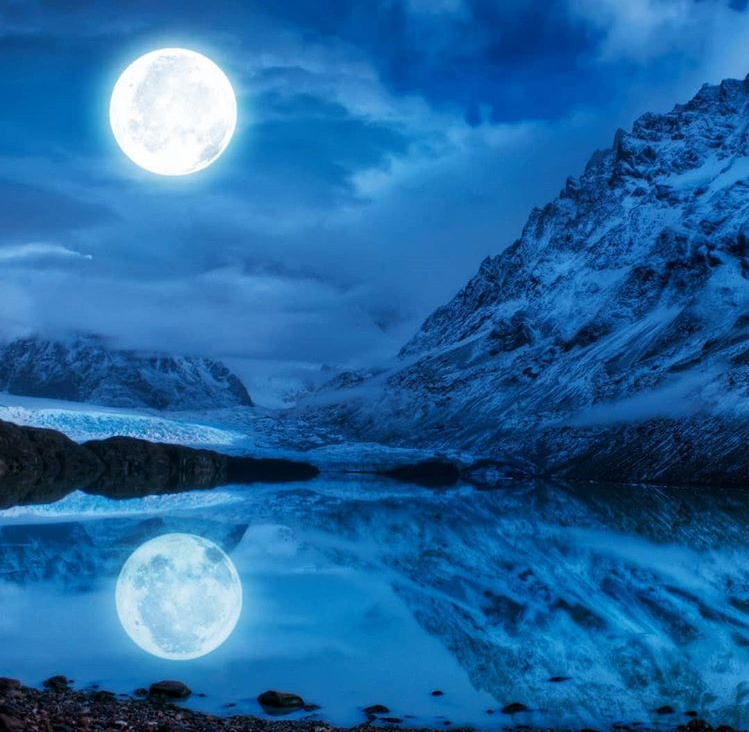 Full Super Snow Moon in Virgo 