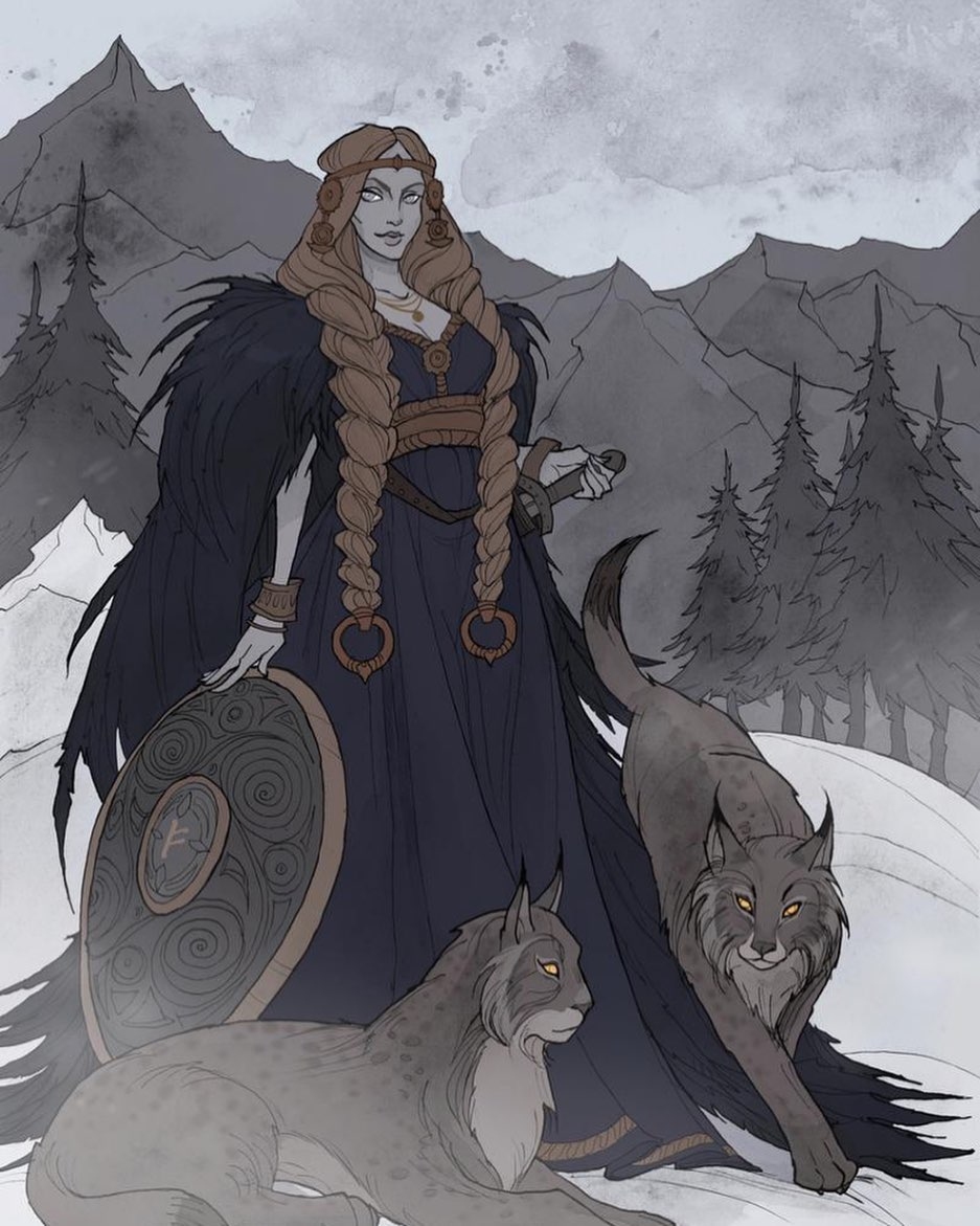 Freyja Norse Goddess Of Witchcraft Love And War — Kajora Lovely 