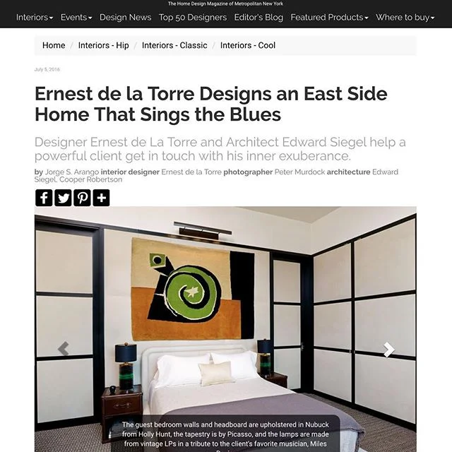 I've been waiting a long time for these images to show up. And, what a welcome visual surprise while reading the New York Spaces online newsletter today. Seems like my record lamps have found a good home on the Upper East Side. Thank you Ernest de la Torre! @delatorredesign @nyspacesmag
