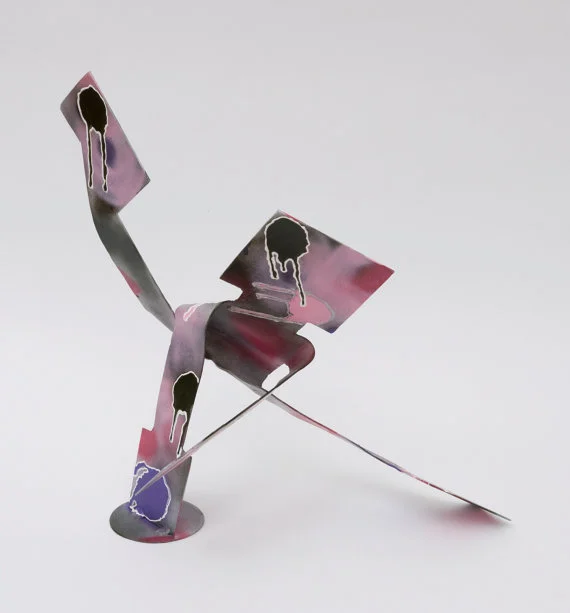 Bust-A-Move Metal Sculpture