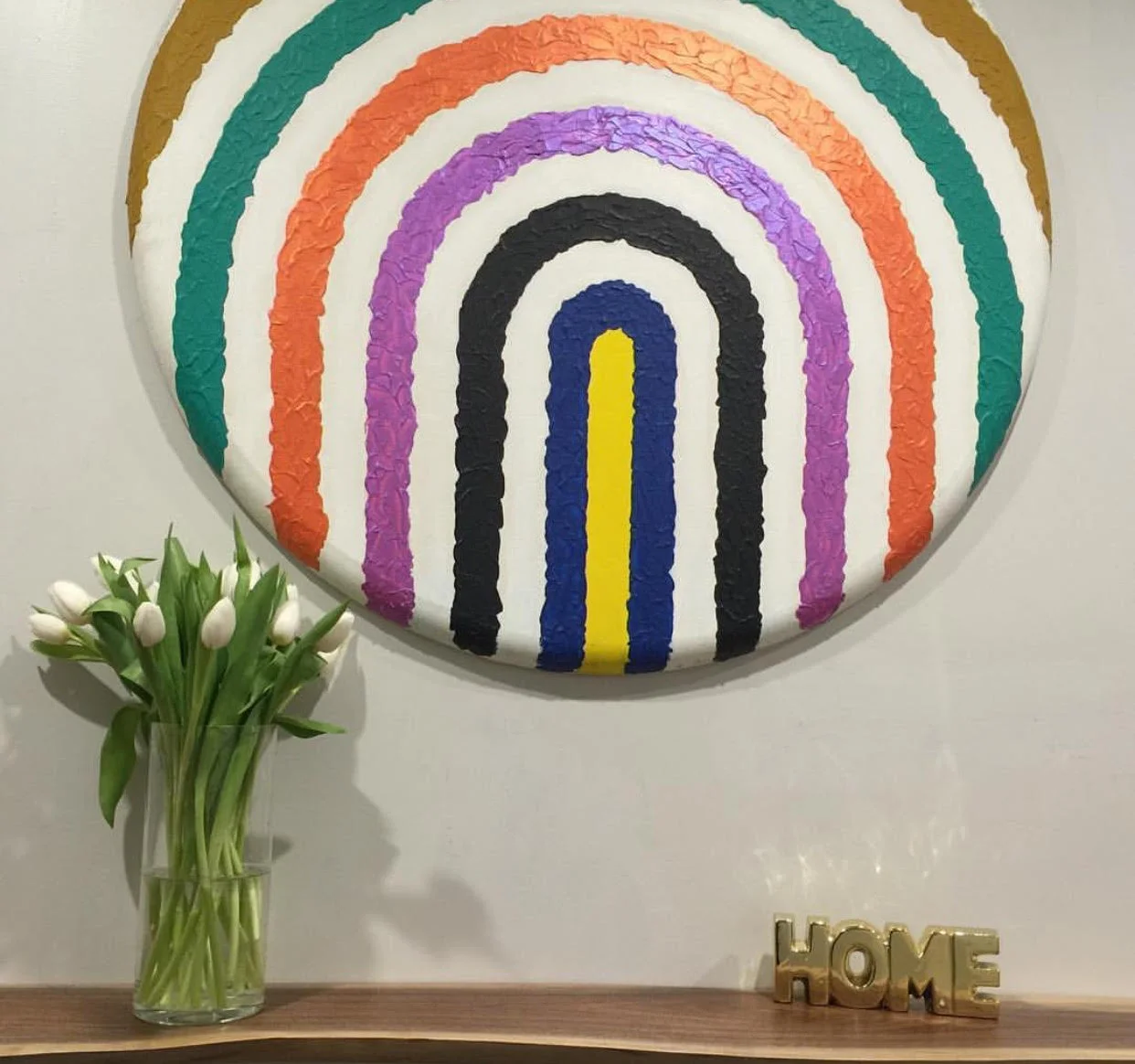 "The Circle Game"Acrylic on Canvas 37" x 37"