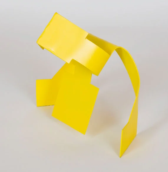 Prasarita Padottanasana III/Angle Standing Forward Bend Pose Metal Yoga Sculpture