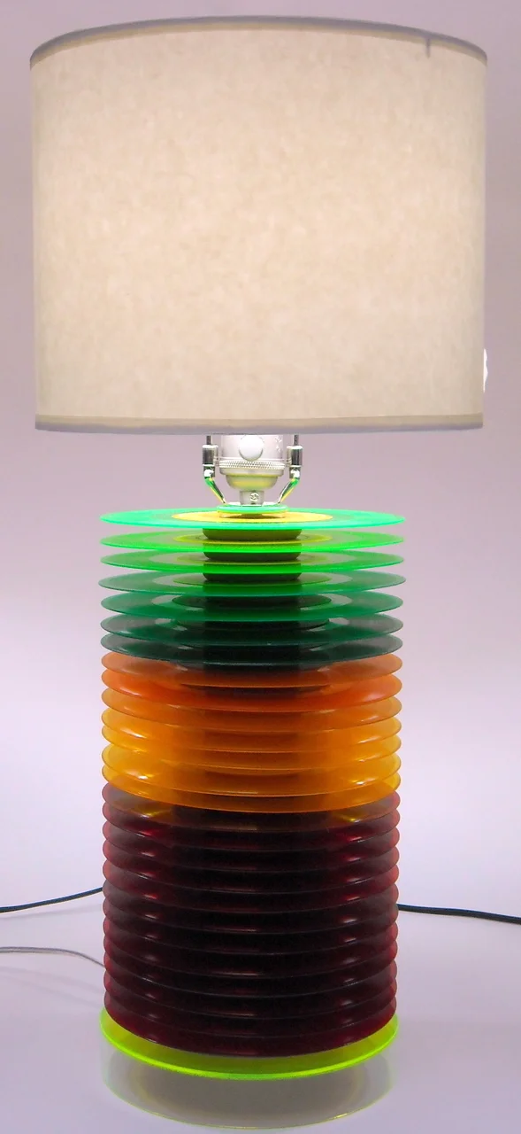 "ROOTS" 45RPM RECORD TABLE LAMP
