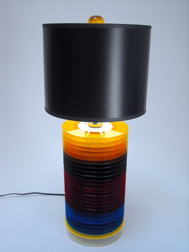 "TANGERINE DREAM" 45RPM RECORD TABLE LAMP